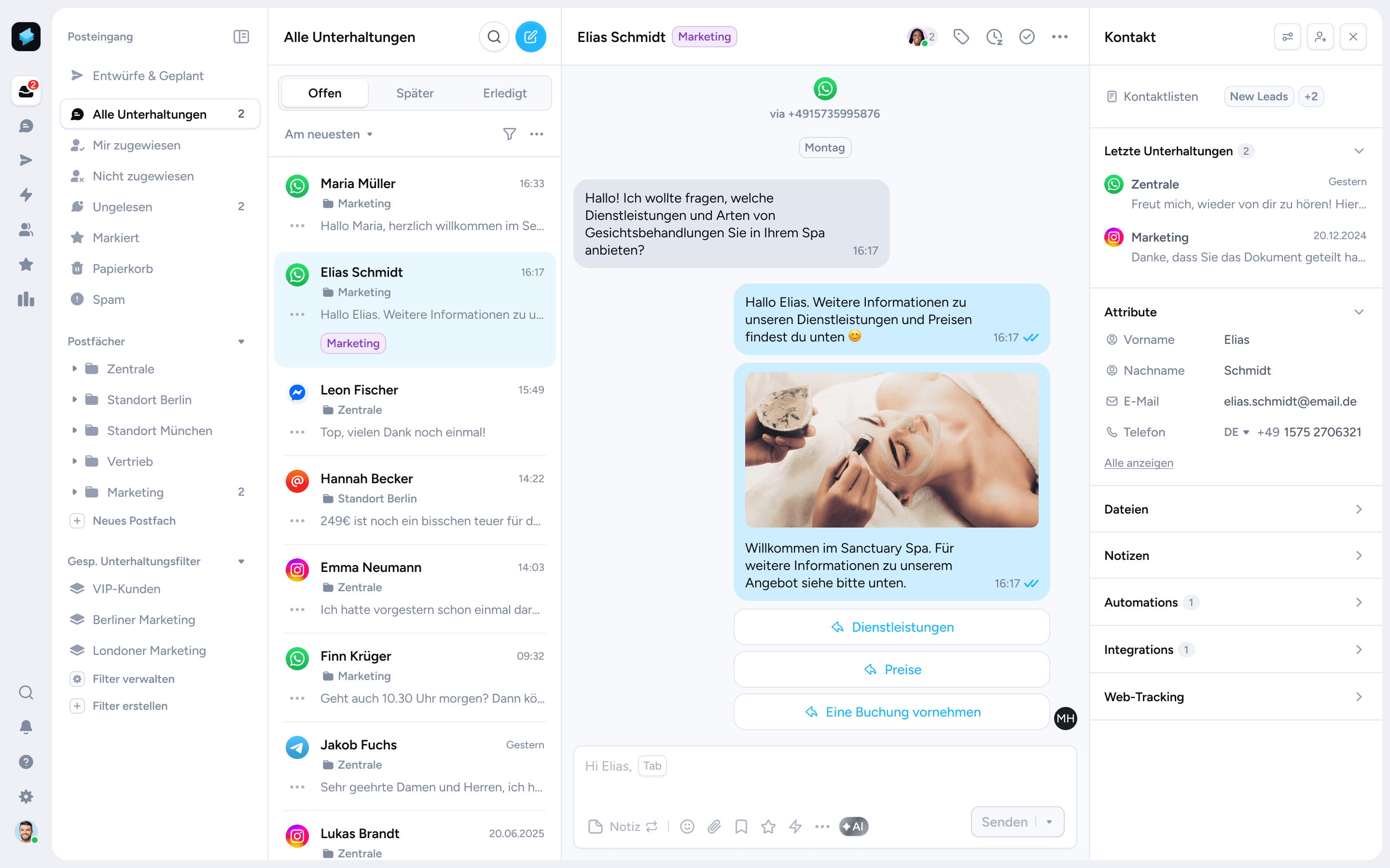 Universeller Posteingang Screenshot